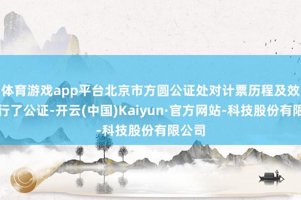 体育游戏app平台北京市方圆公证处对计票历程及效果进行了公证-开云(中国)Kaiyun·官方网站-科技股份有限公司